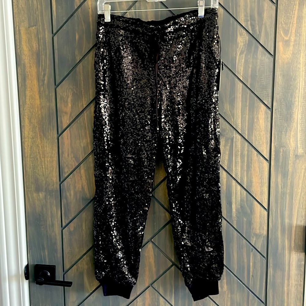 Gibson Sequined Joggers Size Small